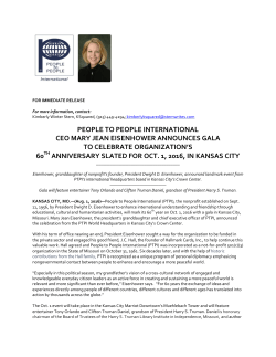 PTPI Announces 60th Anniversary Celebration