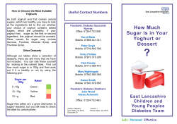 How Much Sugar is in Your Yoghurt or Dessert