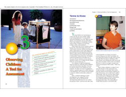 Observing Children: A Tool for Assessment - Goodheart