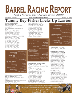 BARRELRACINGREPORT - Fast Horses, Fast News since 2007