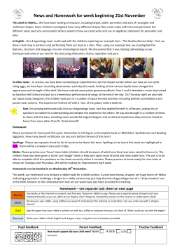 21st November 2016 - Great Creaton Primary School