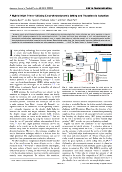 A Hybrid Inkjet Printer Utilizing Electrohydrodynamic Jetting and