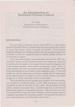 An Introduction to Statistical Process Control
