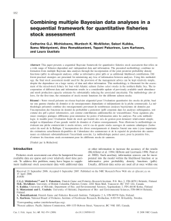 Combining multiple Bayesian data analyses in a sequential