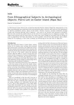 Rapa Nui - Bulletin of the History of Archaeology