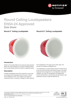 Round Ceiling Loudspeakers EN54-24 Approved