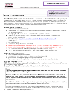 Lesson 49 - Minnesota Literacy Council