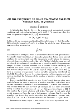 ON THE FREQUENCY OF SMALL FRACTIONAL PARTS IN