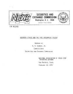 Business Ethics and the Free Enterprise System