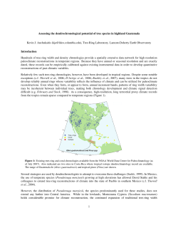 Assessing the dendrochronological potential of tree species in