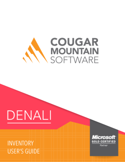 Inventory - Cougar Mountain Customer Service Center