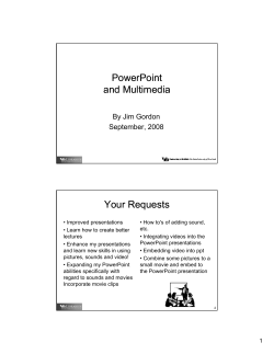 PPT and Multimedia - UB School of Social Work