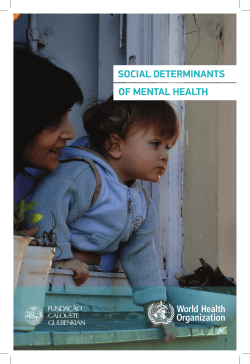 Social determinants of mental health