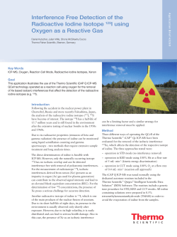 Interference Free Detection of the Radioactive Iodine Isotope <sup