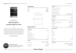 60cm Double 7 Function Built-in Oven