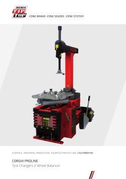 CORGHI PROLINE Tyre Changers // Wheel Balancer