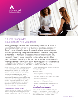 Is it time to upgrade? 8 questions to help you decide