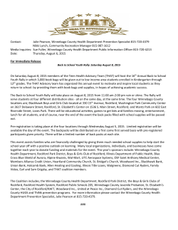 Contact: Julie Pearson, Winnebago County Health Department