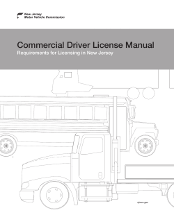 Commercial Driver License Manual