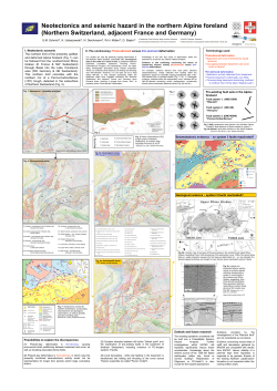 Neotectonics and seismic hazard in the northern Alpine foreland