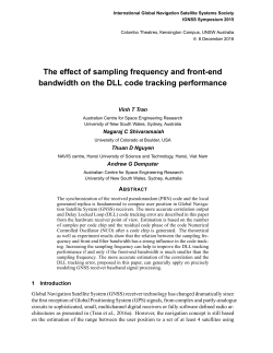 The effect of sampling frequency and front-end