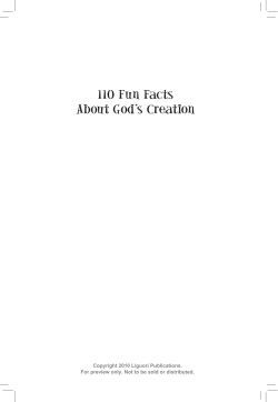 110 Fun Facts About God`s Creation
