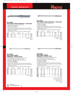 Stanley Proto Industrial Catalog - Torque Wrenches