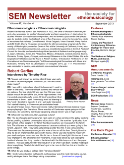 Robert Garfias - Society for Ethnomusicology