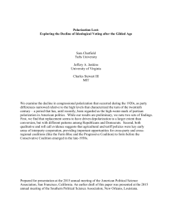 Polarization Lost - Faculty Web Sites at the University of Virginia