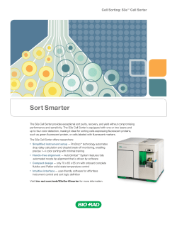 Sort Smarter - Bio-Rad