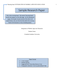 Sample Research Paper - Columbia Southern University