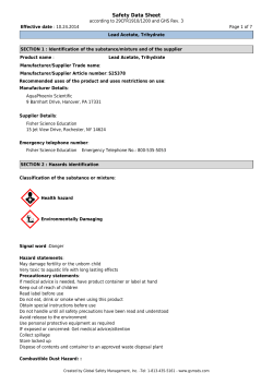 Safety Data Sheet - Fisher Scientific