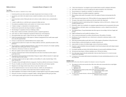Midterm Review Economics Honors (Chapters 1-10)