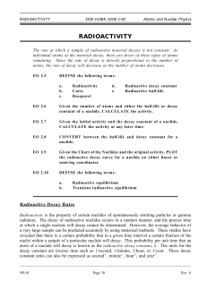 Radioactivity