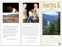 Scouting and Lewis and Clark
