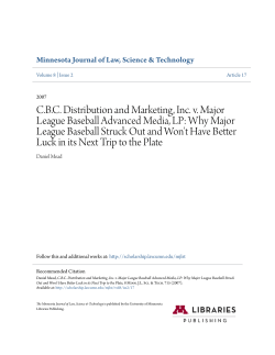 C.B.C. Distribution and Marketing, Inc. v. Major League Baseball