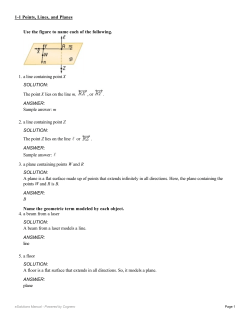 1.1 Points, Lines, and Planes