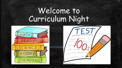 7. Curriulum Night FSA Science Information