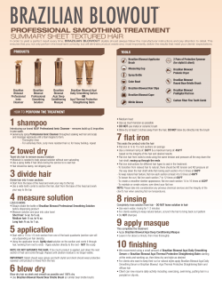 1 shampoo 2 towel dry 3 divide hair 4 measure solution 5