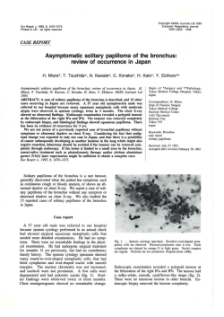 Asymptomatic solitary papilloma of the bronchus