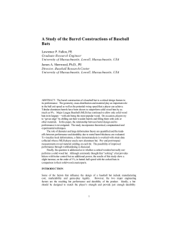 A study of the Barrel Constructions of Baseball Bats