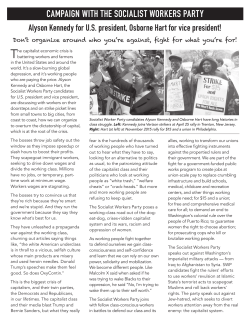 campaign with the socialist workers party
