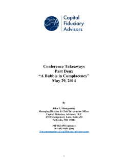 CFA Conference Takeaways &ndash; Part Deux