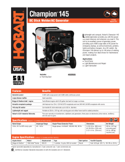 Hobart 500563 Brochure