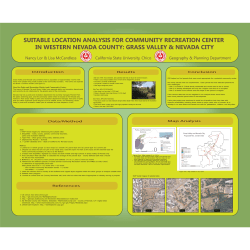 suitable location analysis for community