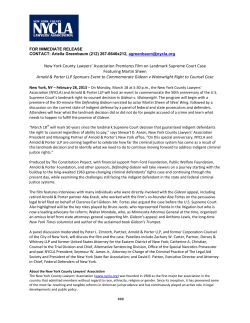 New York County Lawyers` Association Premieres Film on