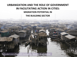 urbanization and the role of government in facilitating action