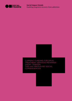 Social Impact Bonds Enabling long term recovery from addiction