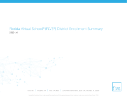 Florida Virtual School&reg; (FLVS&reg;) District Enrollment Summary