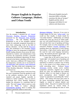 Proper English in Popular Culture